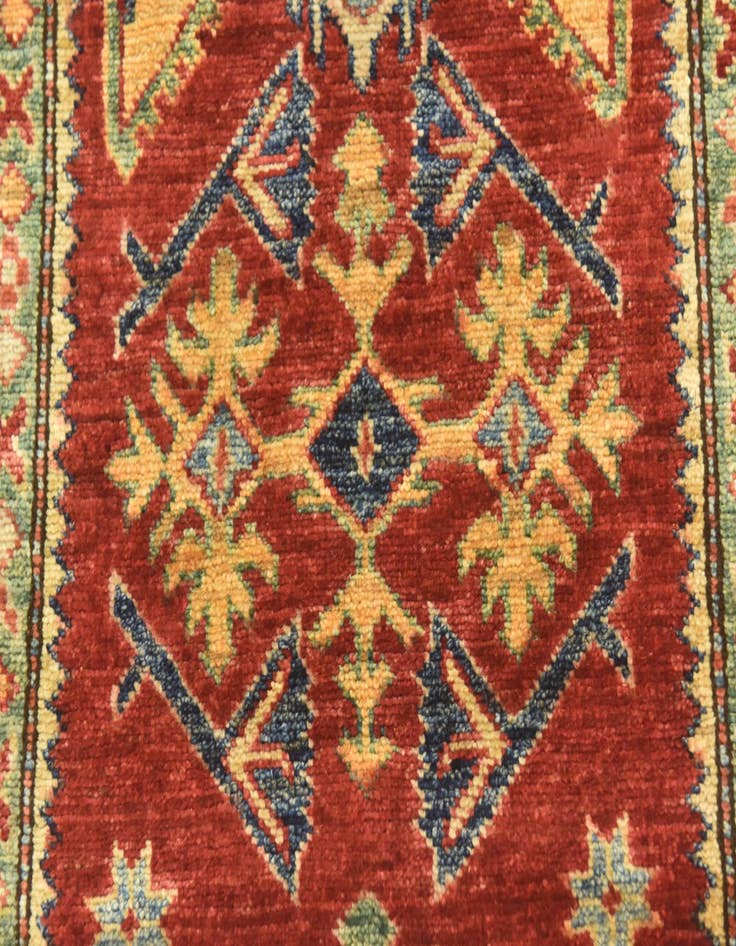 Detail image of  2' 9 x 9' 9  Hand Knotted Kazak Oriental Runner Rug