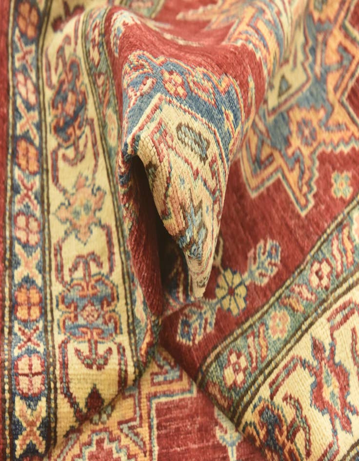 Detail image of  2' 6 x 9' 6  Hand Knotted Kazak Oriental Runner Rug