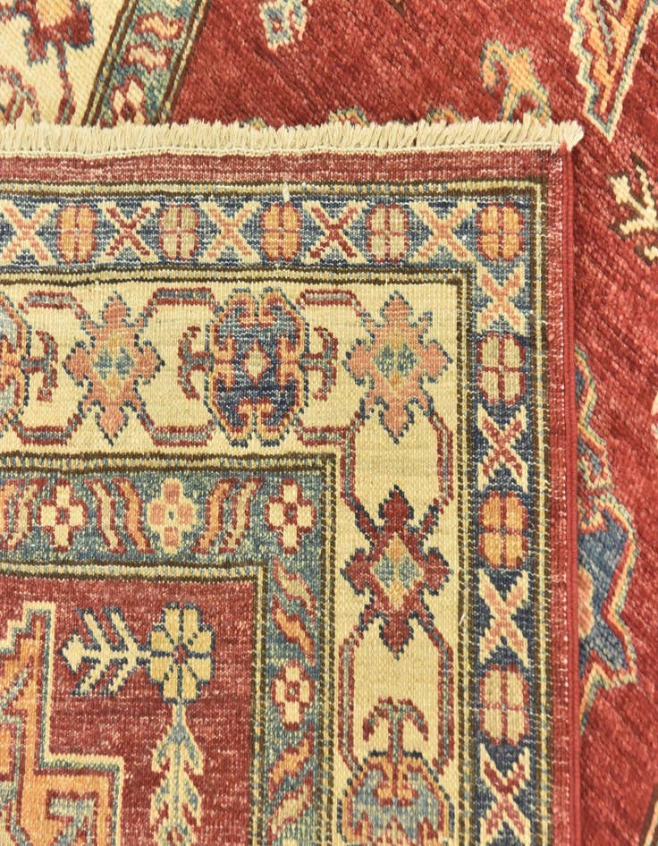 Detail image of  2' 6 x 9' 6  Hand Knotted Kazak Oriental Runner Rug
