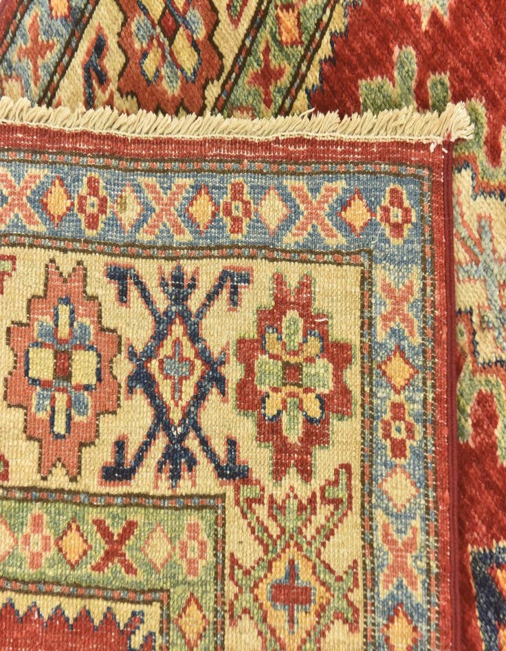 Detail image of  2' 8 x 9' 10  Hand Knotted Kazak Oriental Runner Rug