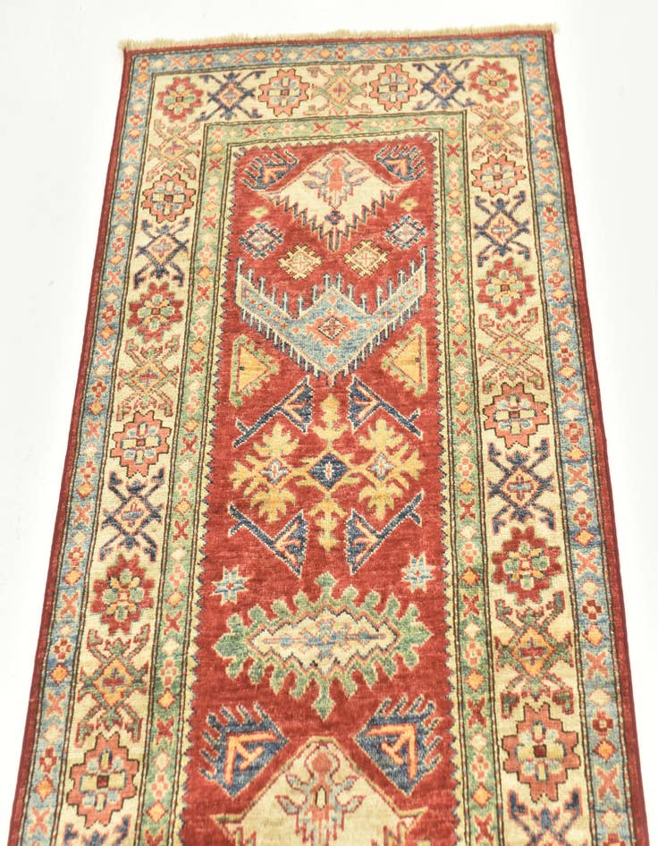 Detail image of  2' 8 x 9' 10  Hand Knotted Kazak Oriental Runner Rug