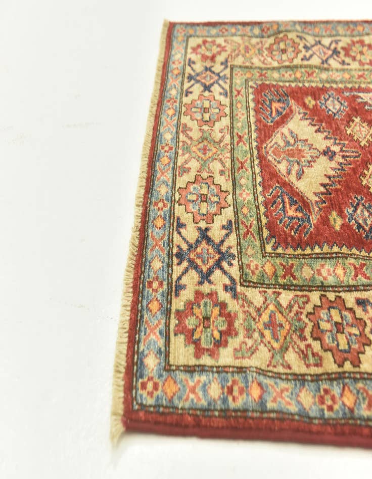 Detail image of  2' 8 x 9' 10  Hand Knotted Kazak Oriental Runner Rug