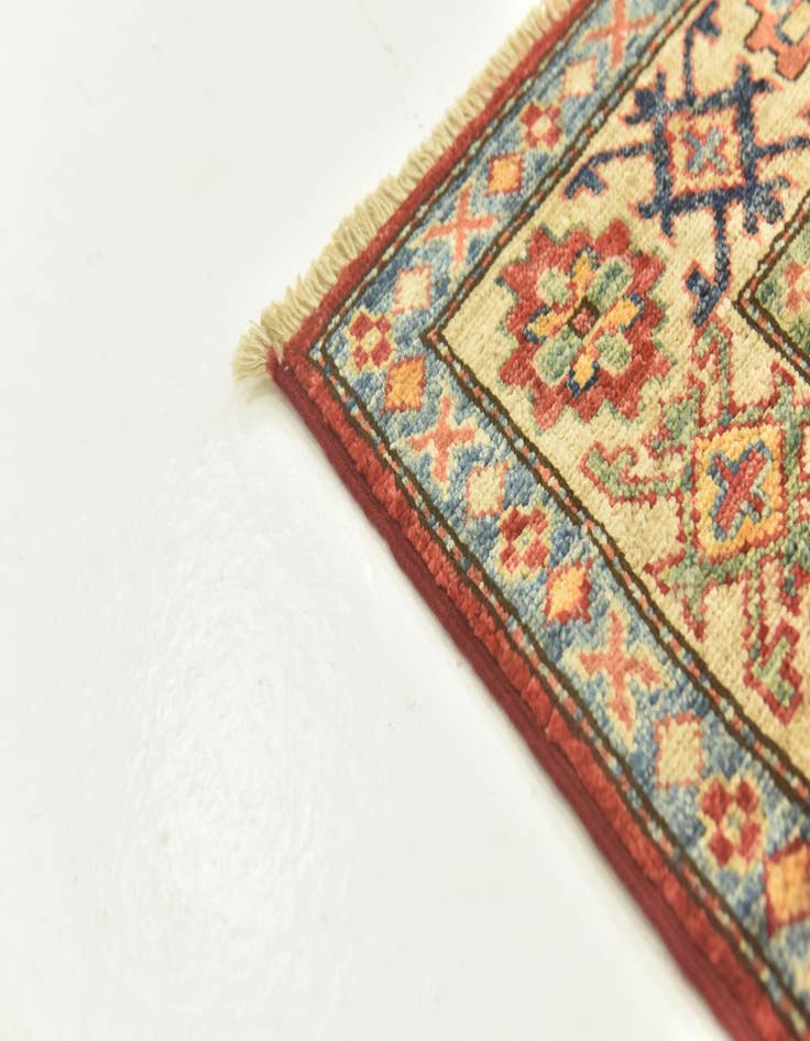 Detail image of  2' 8 x 9' 10  Hand Knotted Kazak Oriental Runner Rug