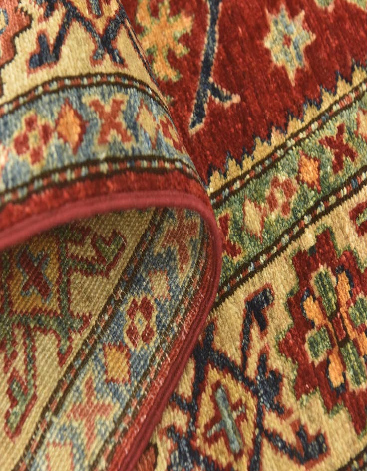 Detail image of  2' 8 x 9' 10  Hand Knotted Kazak Oriental Runner Rug