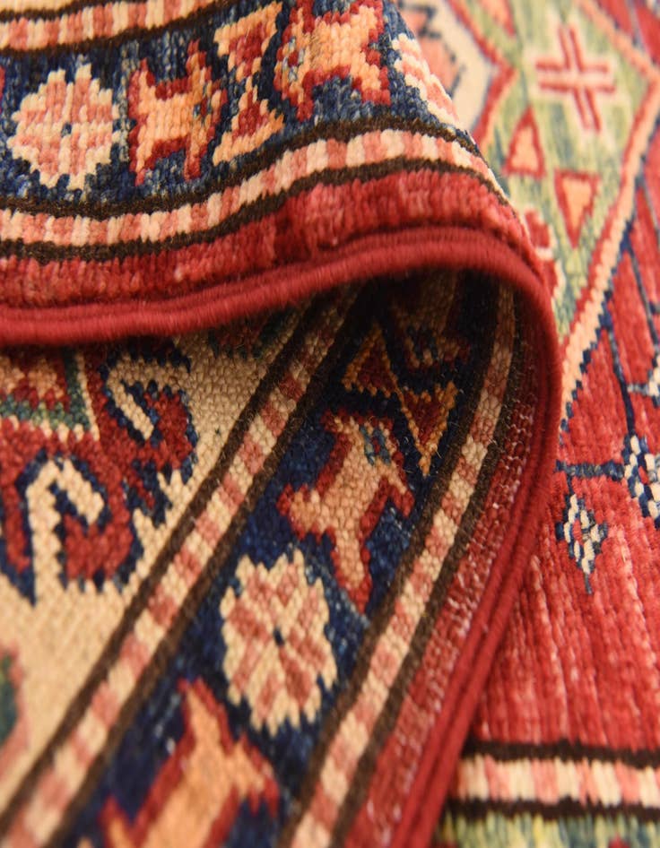 Detail image of  2' 8 x 9' 10  Hand Knotted Kazak Oriental Runner Rug