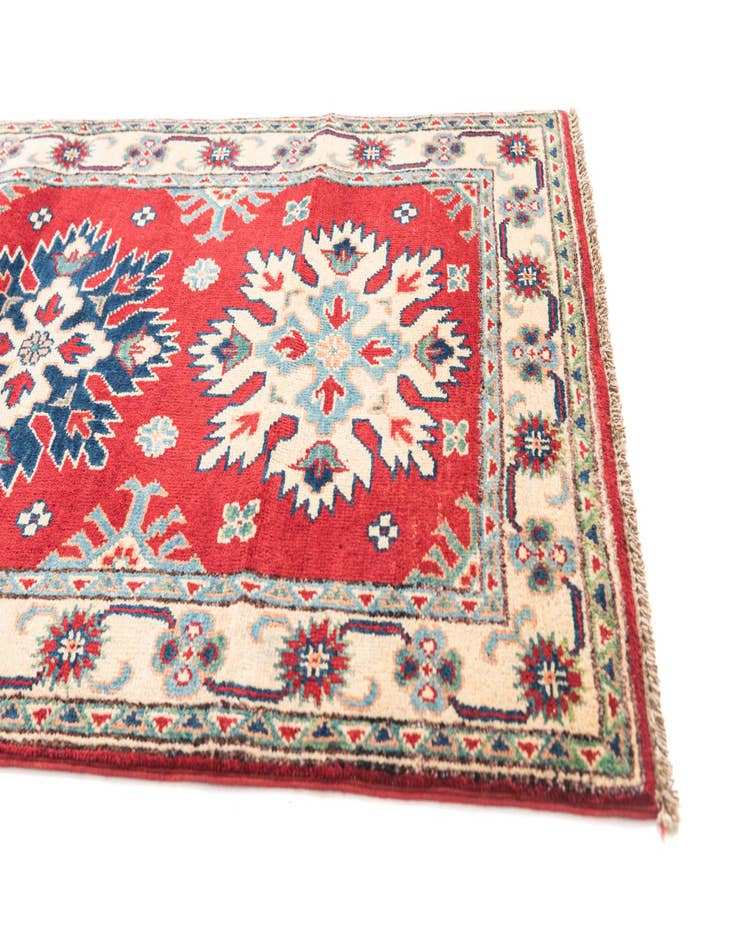 Detail image of  2' 8 x 9' 8  Hand Knotted Kazak Runner Rug