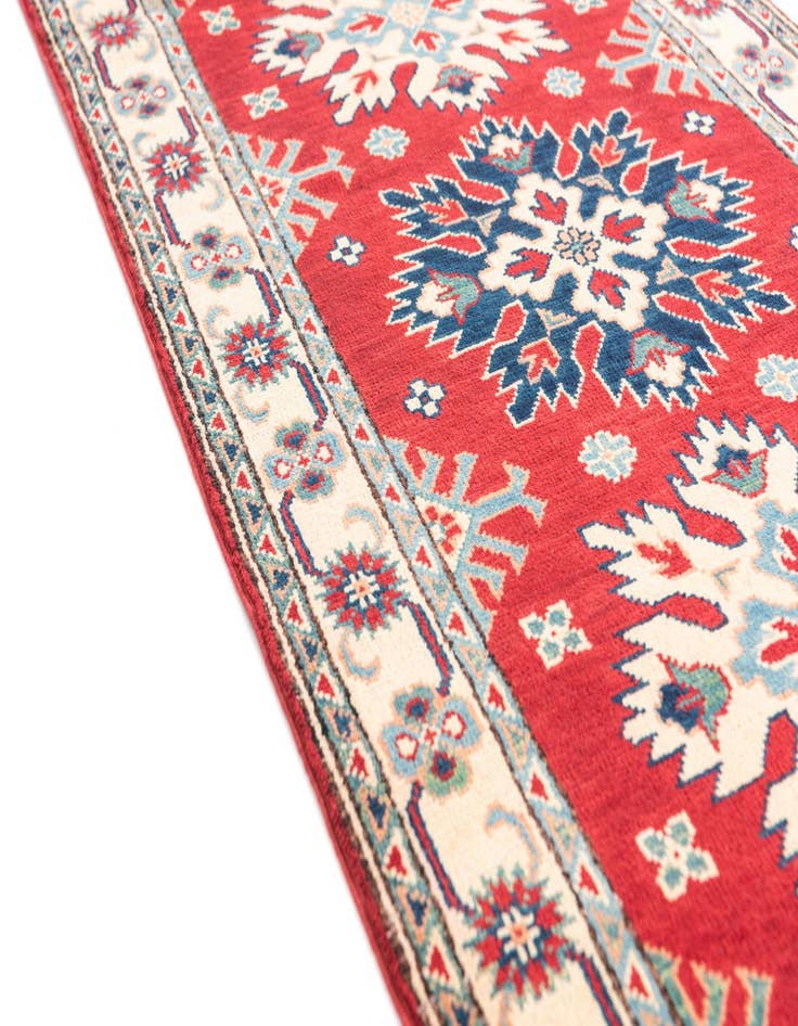 Detail image of  2' 8 x 9' 8  Hand Knotted Kazak Runner Rug