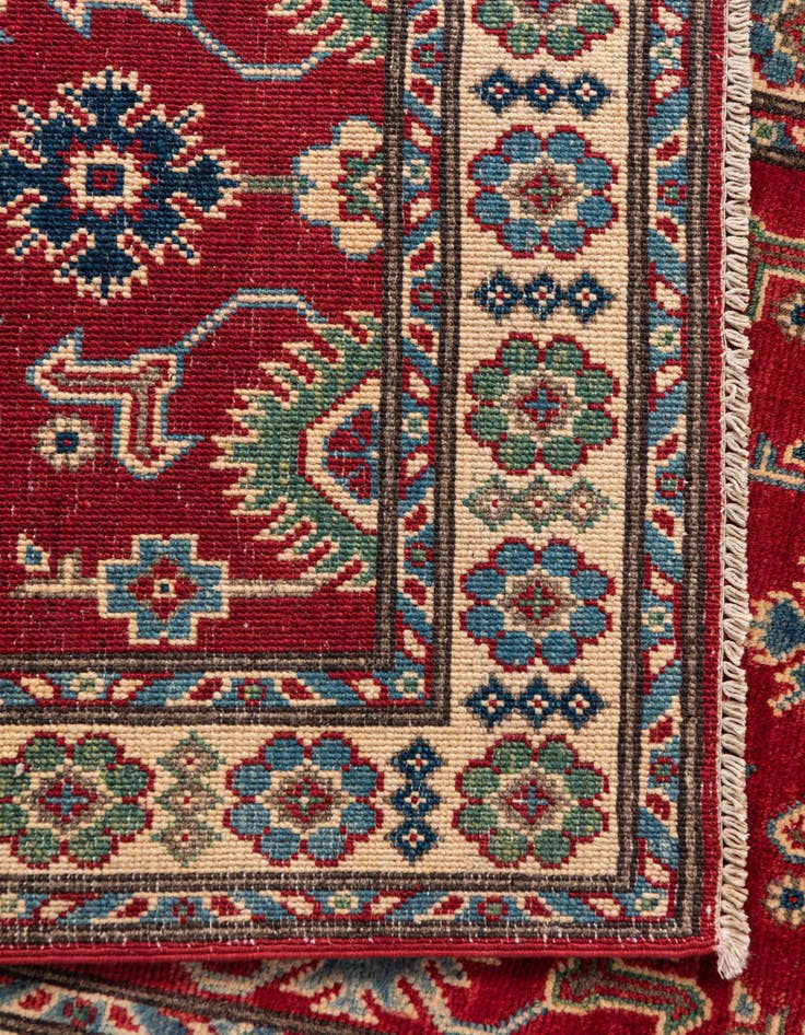 Detail image of  2' 9 x 9' 9  Hand Knotted Kazak Runner Rug