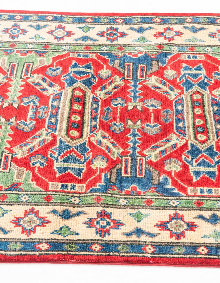 Detail image of  2' 8 x 9' 8  Hand Knotted Kazak Runner Rug