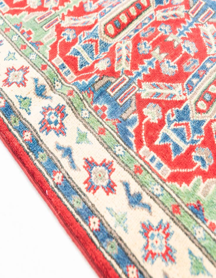 Detail image of  2' 8 x 9' 8  Hand Knotted Kazak Runner Rug
