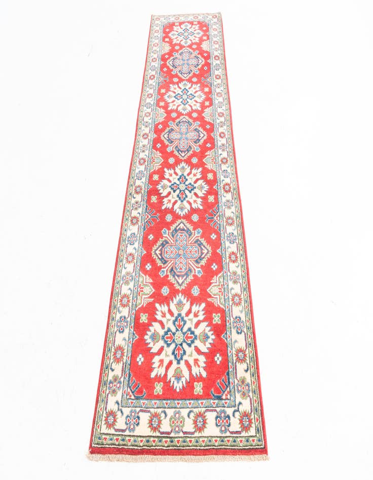 Detail image of  2' 8 x 9' 7  Hand Knotted Kazak Runner Rug