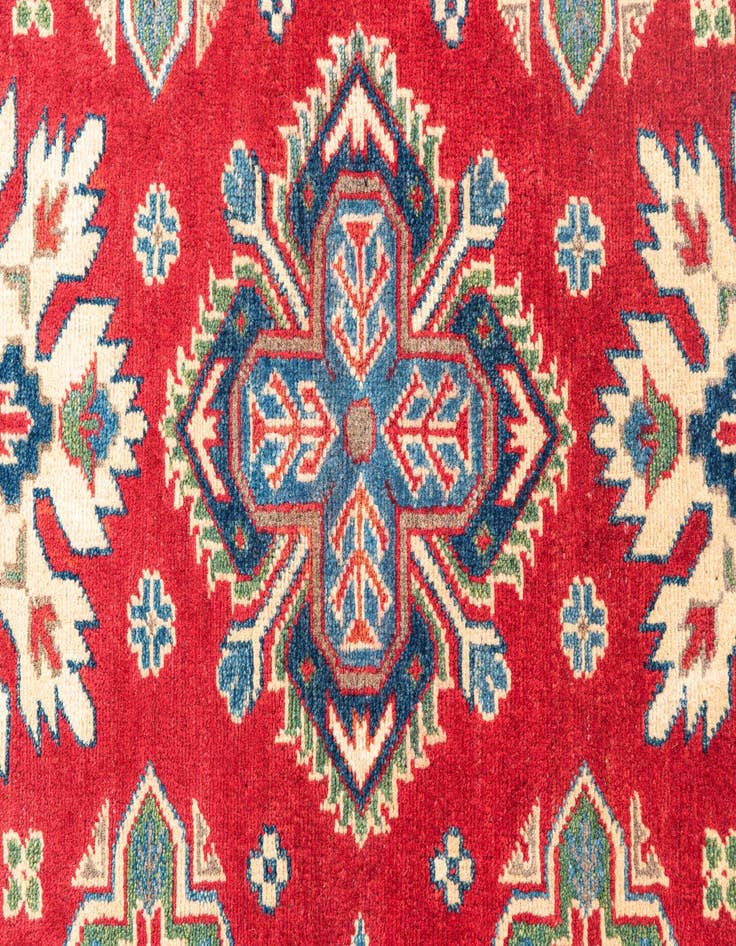 Detail image of  2' 8 x 9' 7  Hand Knotted Kazak Runner Rug