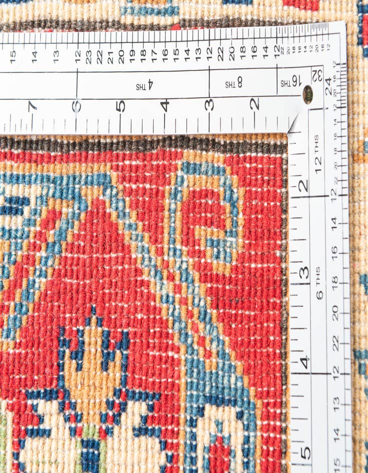 Detail image of  2' 7 x 10'  Hand Knotted Kazak Runner Rug