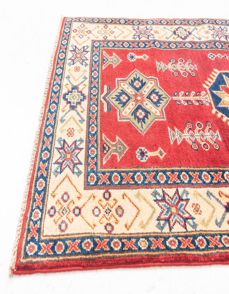 Detail image of  2' 7 x 9' 9  Hand Knotted Kazak Runner Rug