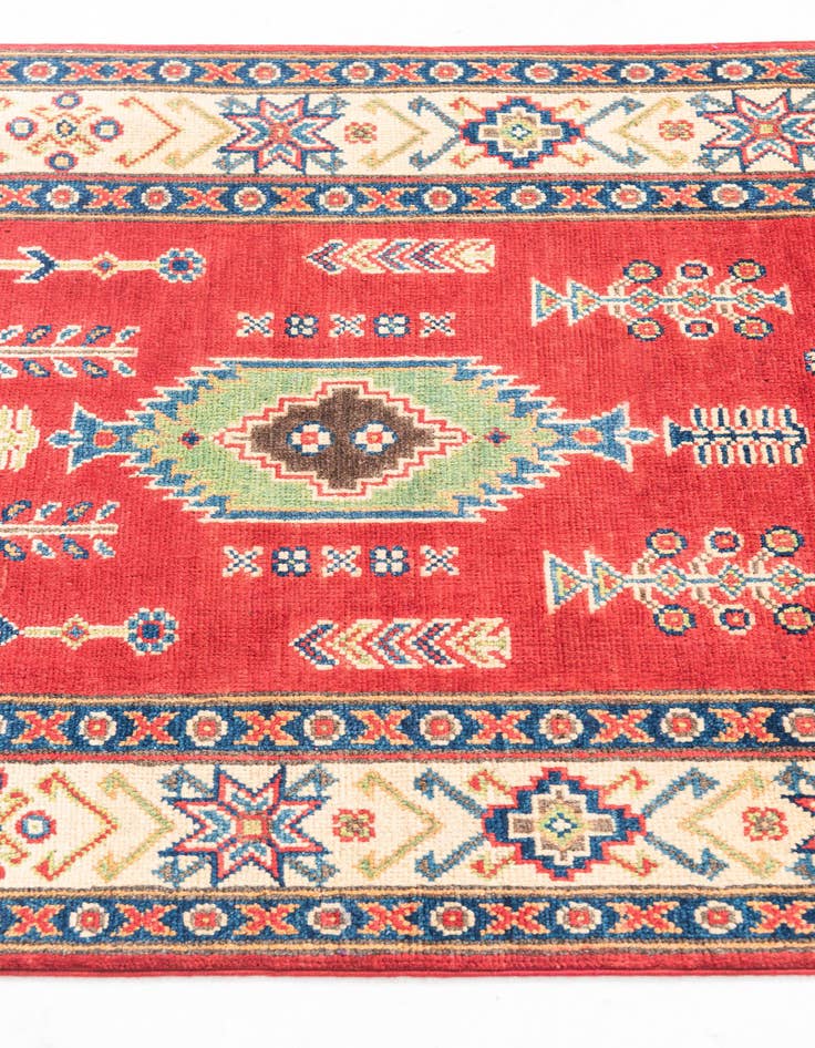 Detail image of  2' 7 x 9' 9  Hand Knotted Kazak Runner Rug