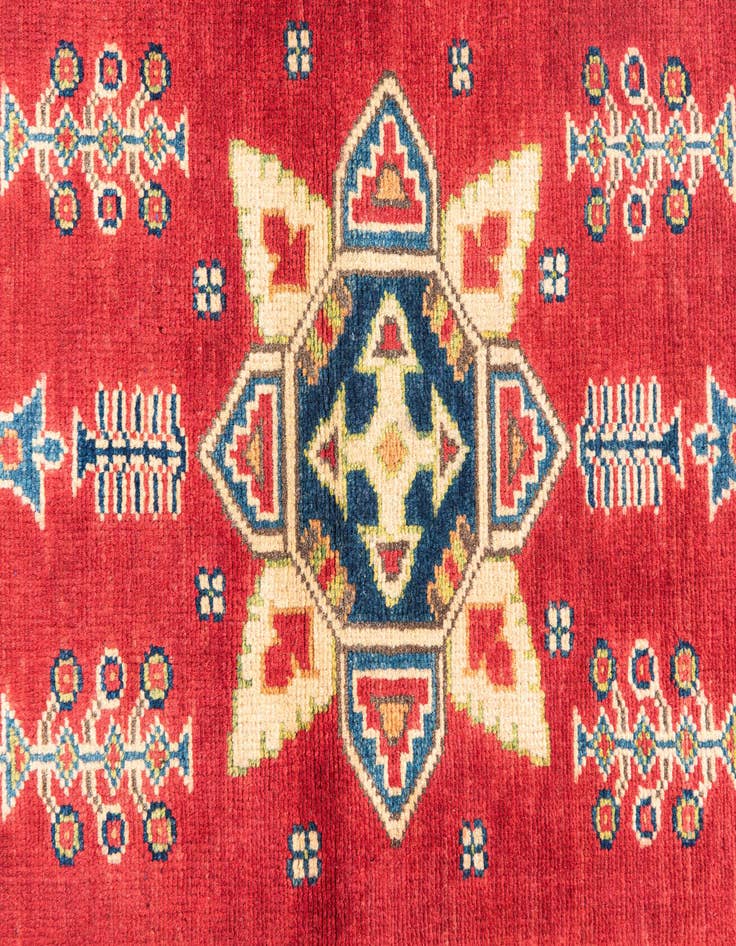 Detail image of  2' 7 x 9' 9  Hand Knotted Kazak Runner Rug