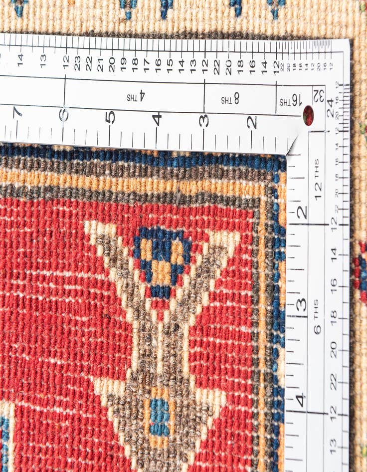 Detail image of  2' 7 x 9' 9  Hand Knotted Kazak Runner Rug