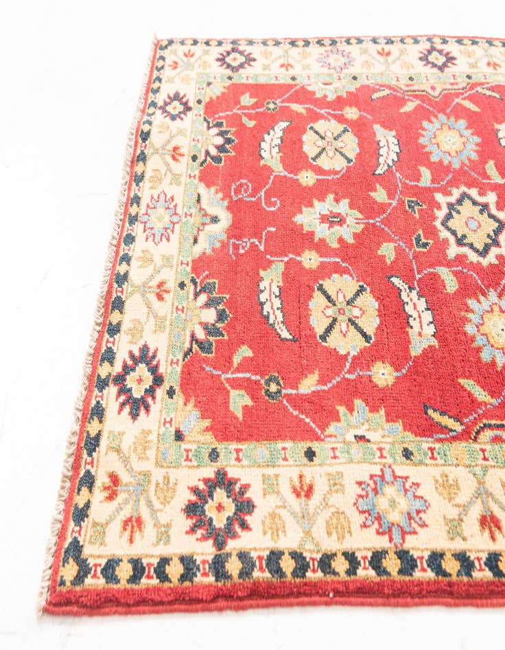 Detail image of  2' 7 x 9' 9  Hand Knotted Kazak Runner Rug