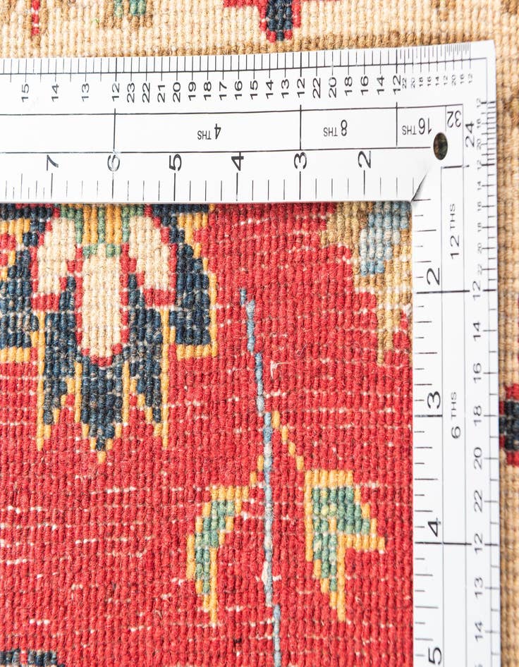 Detail image of  2' 7 x 9' 9  Hand Knotted Kazak Runner Rug