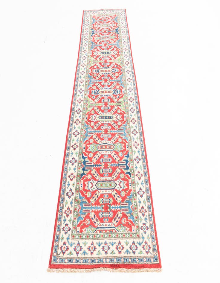 Detail image of  2' 9 x 9' 10  Hand Knotted Kazak Runner Rug