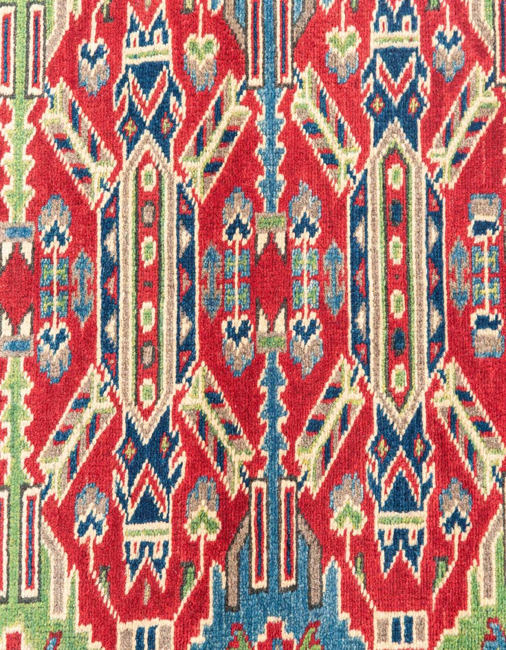 Detail image of  2' 9 x 9' 10  Hand Knotted Kazak Runner Rug