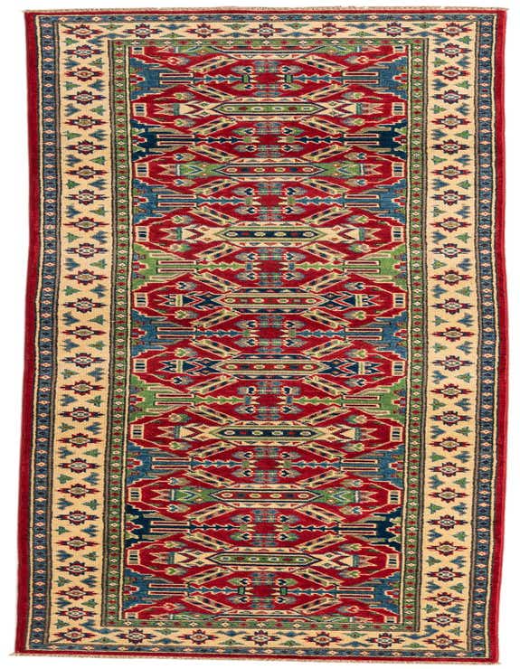 Primary image of  2' 9 x 9' 10  Hand Knotted Kazak Runner Rug