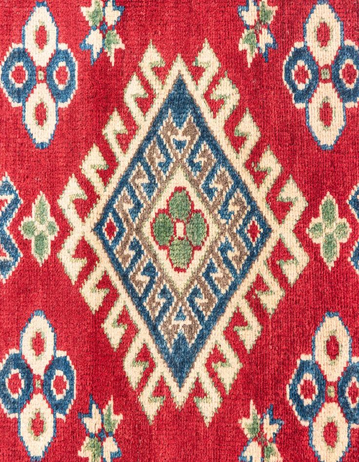 Detail image of  2' 8 x 9' 9  Hand Knotted Kazak Runner Rug