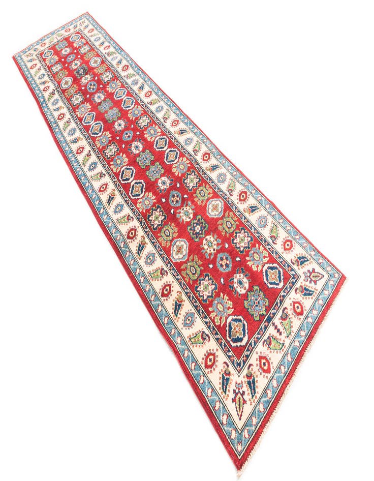 Detail image of  2' 9 x 9' 10  Hand Knotted Kazak Runner Rug