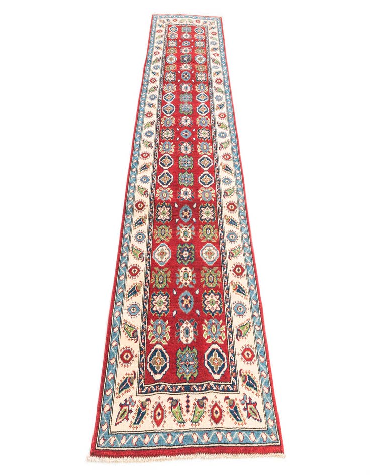 Detail image of  2' 9 x 9' 10  Hand Knotted Kazak Runner Rug