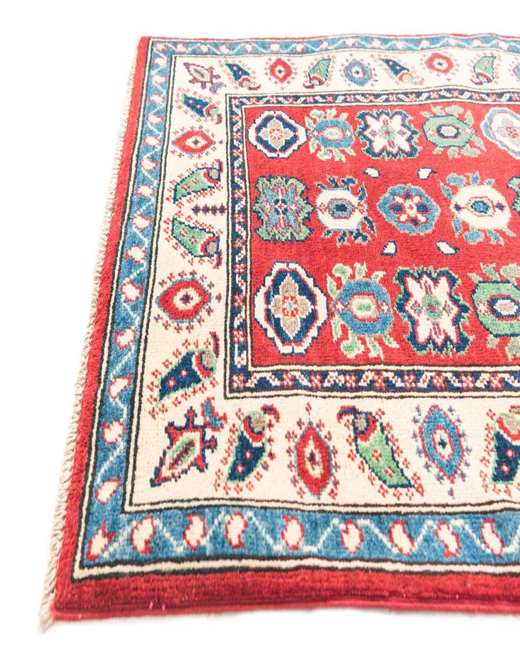 Detail image of  2' 8 x 9' 7  Hand Knotted Kazak Runner Rug
