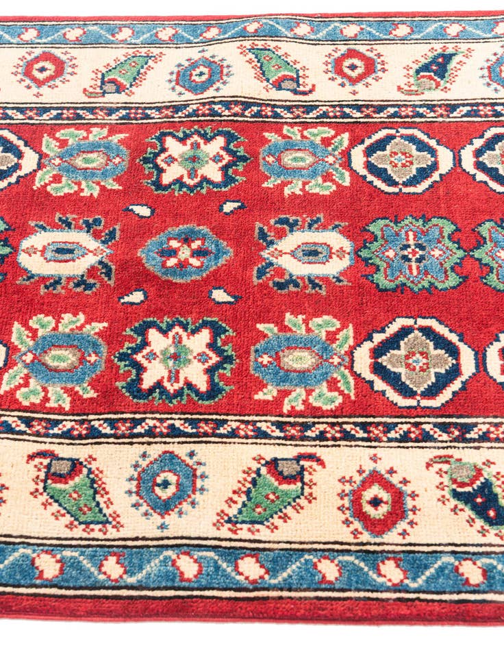 Detail image of  2' 8 x 9' 7  Hand Knotted Kazak Runner Rug