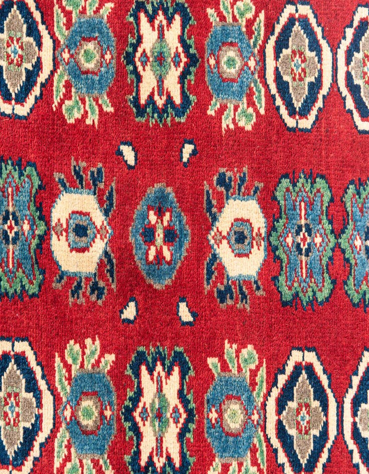Detail image of  2' 8 x 9' 7  Hand Knotted Kazak Runner Rug