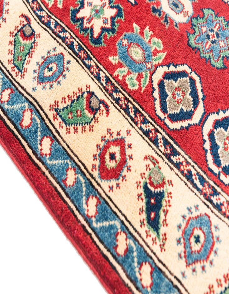 Detail image of  2' 8 x 9' 7  Hand Knotted Kazak Runner Rug