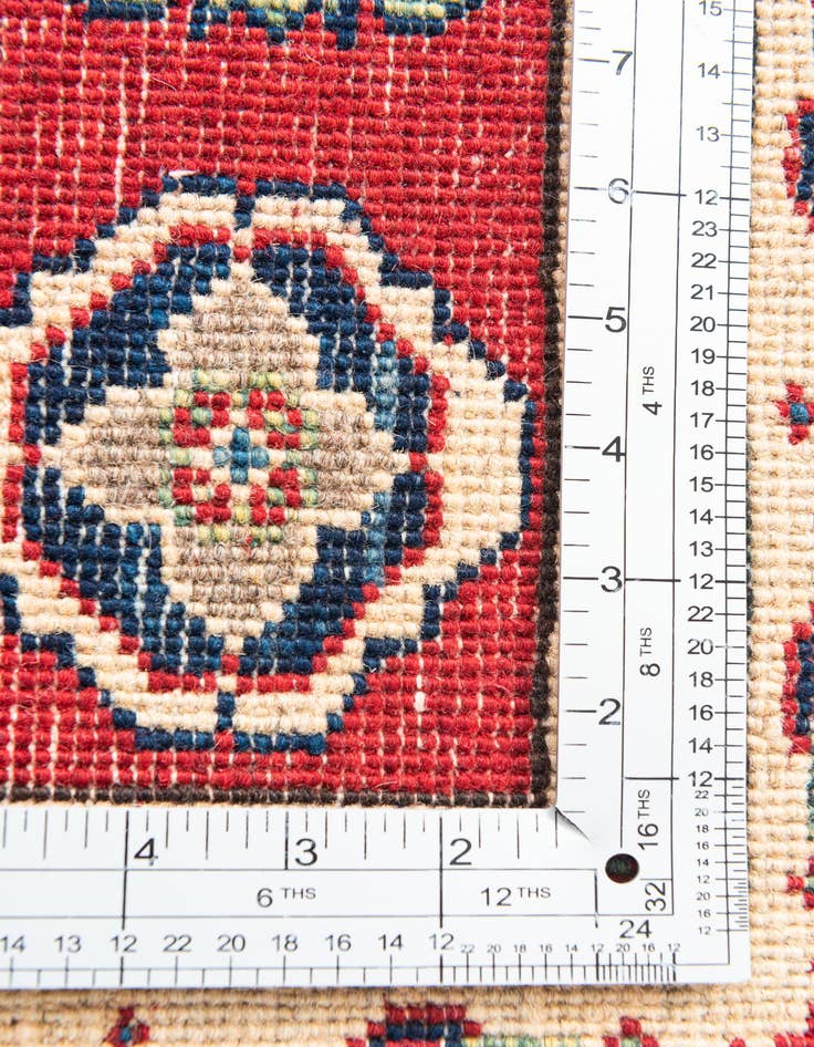Detail image of  2' 8 x 9' 7  Hand Knotted Kazak Runner Rug