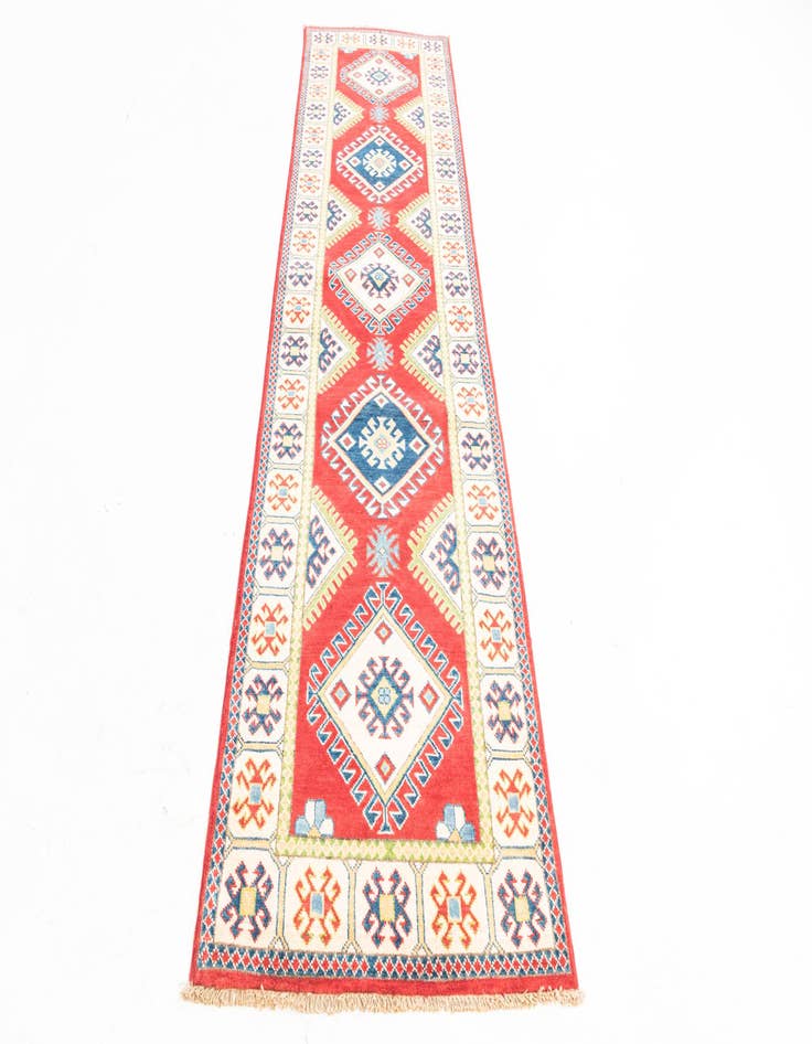 Detail image of  2' 8 x 10' 1  Hand Knotted Kazak Runner Rug