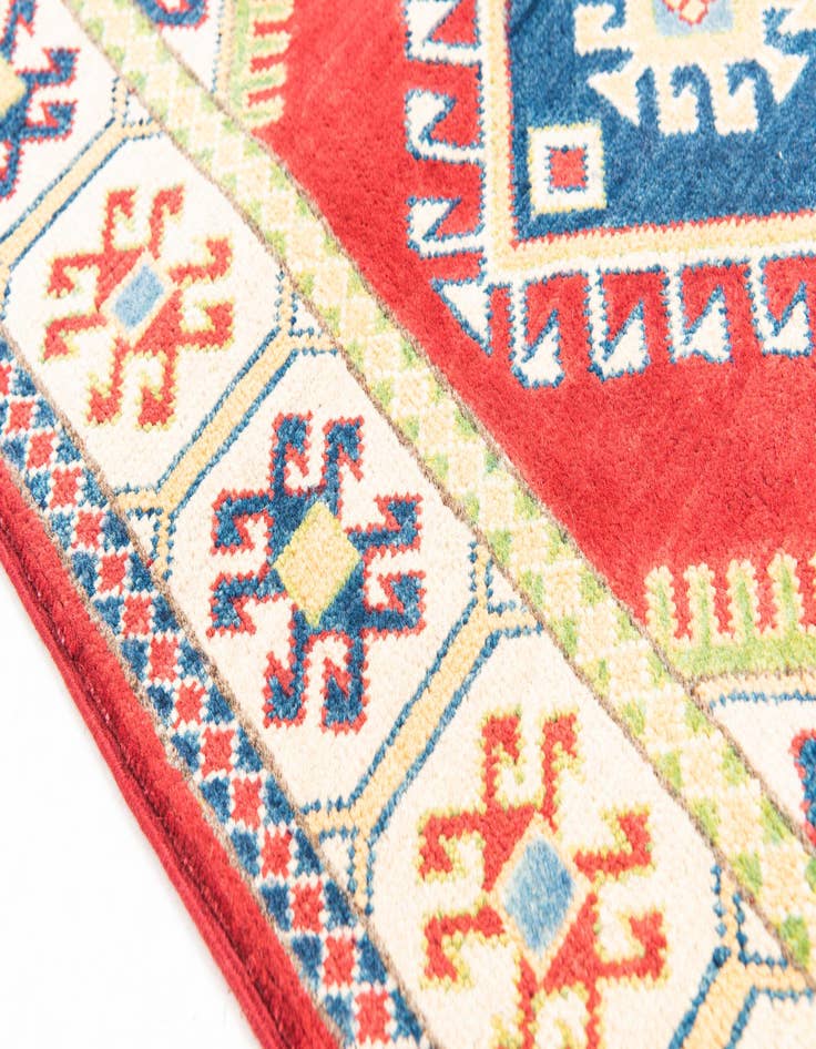Detail image of  2' 8 x 10' 1  Hand Knotted Kazak Runner Rug