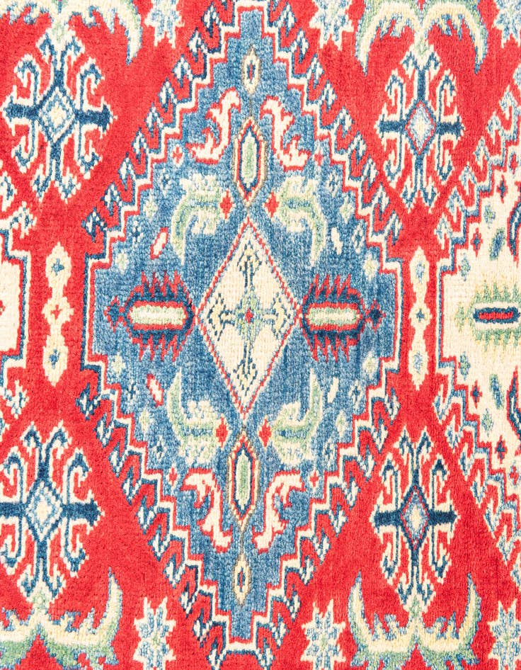 Detail image of  2' 8 x 9' 8  Hand Knotted Kazak Runner Rug