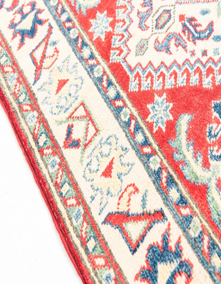 Detail image of  2' 8 x 9' 8  Hand Knotted Kazak Runner Rug