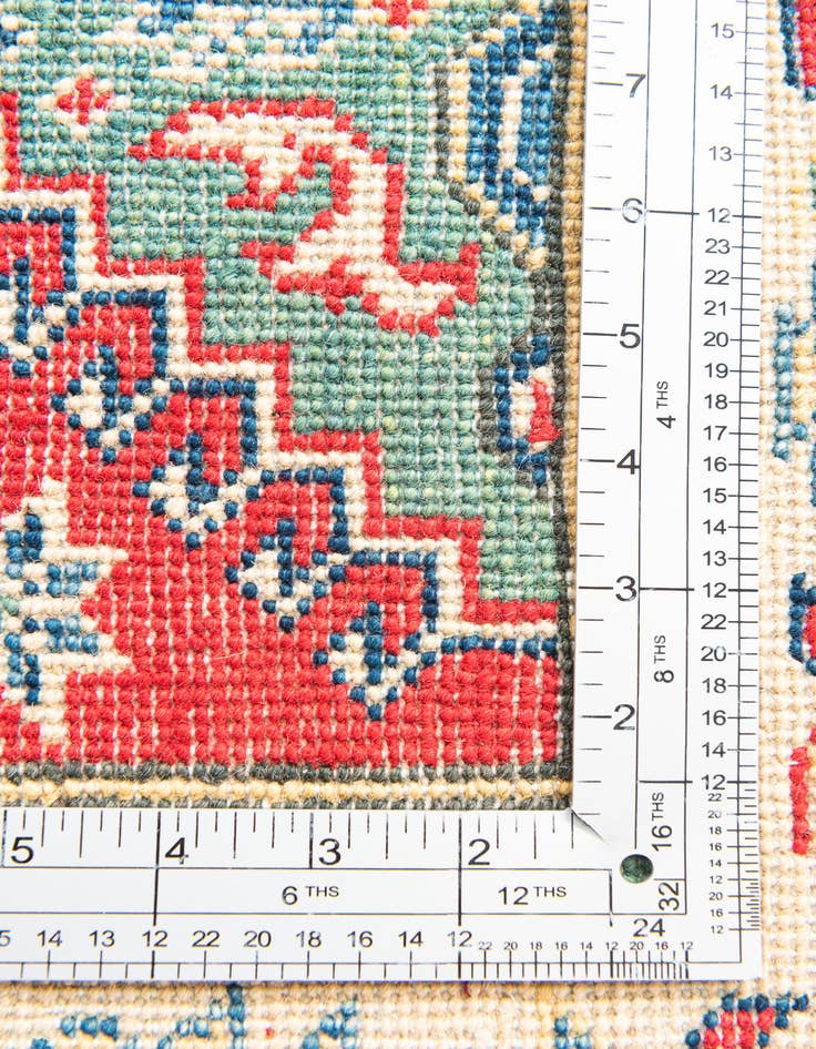 Detail image of  2' 8 x 9' 8  Hand Knotted Kazak Runner Rug