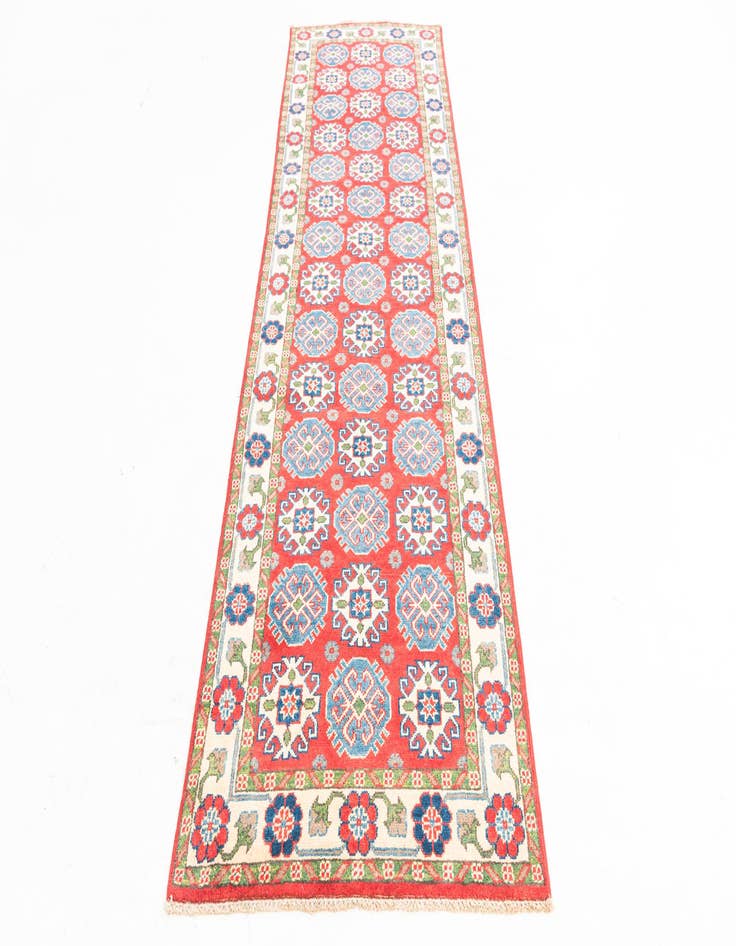 Detail image of  2' 10 x 9' 6  Hand Knotted Kazak Runner Rug