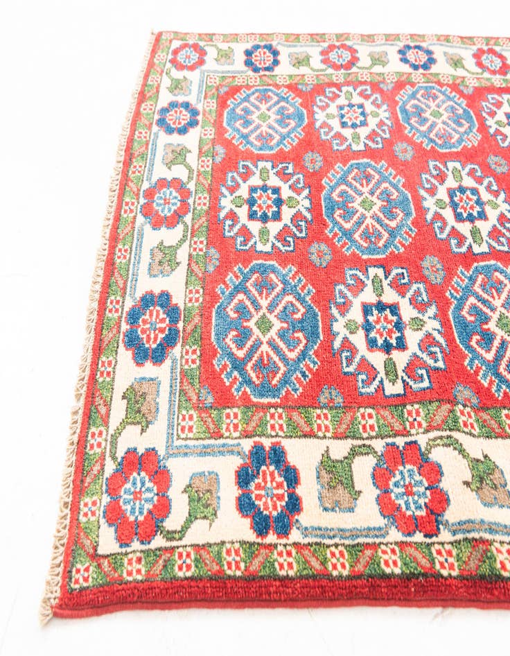 Detail image of  2' 10 x 9' 6  Hand Knotted Kazak Runner Rug