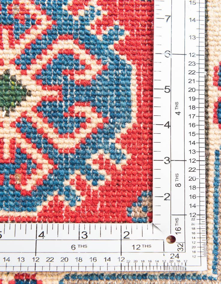 Detail image of  2' 10 x 9' 6  Hand Knotted Kazak Runner Rug