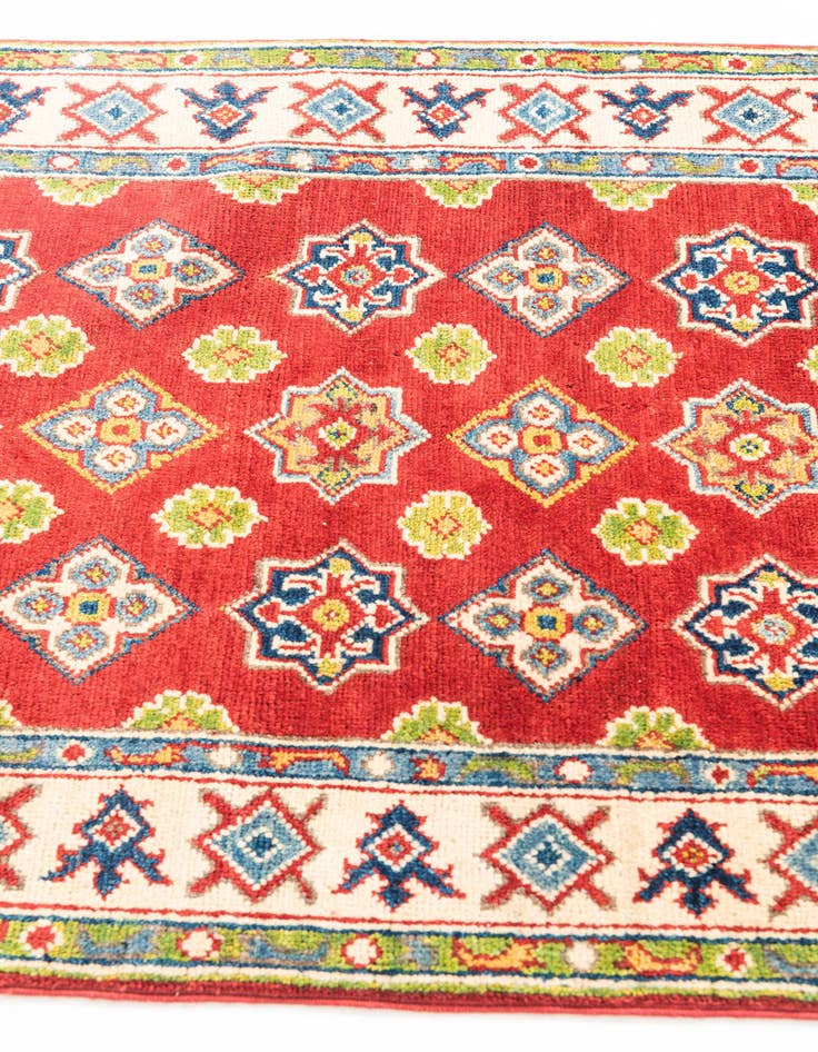 Detail image of  2' 9 x 10'  Hand Knotted Kazak Runner Rug