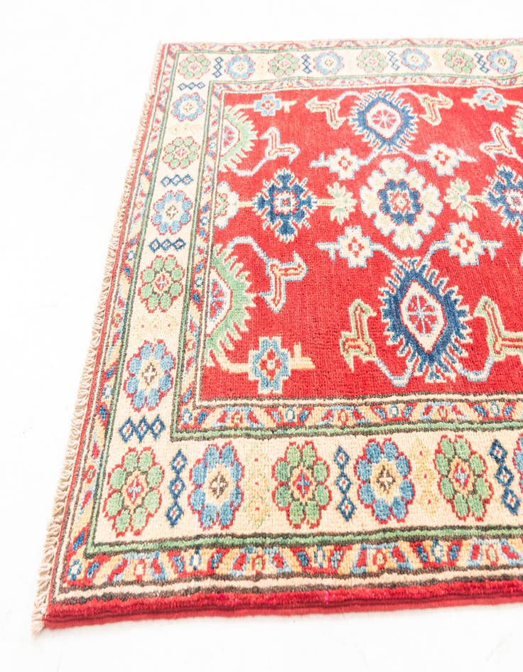 Detail image of  2' 8 x 9' 8  Hand Knotted Kazak Runner Rug