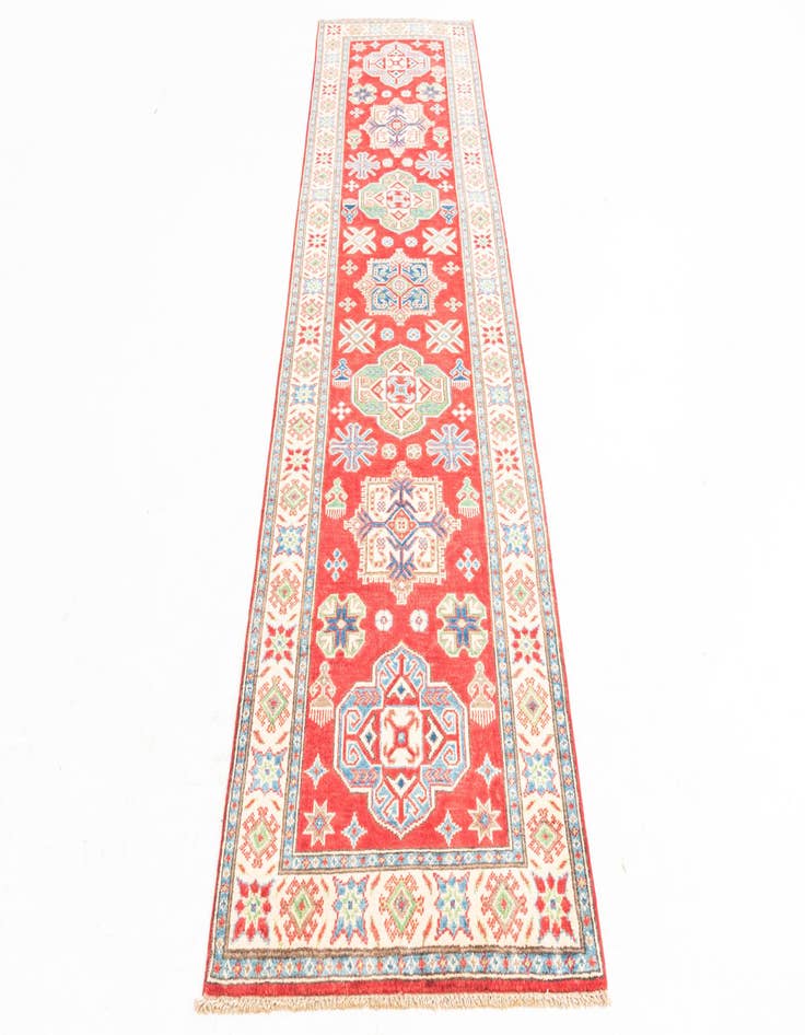 Detail image of  2' 8 x 9' 10  Hand Knotted Kazak Runner Rug