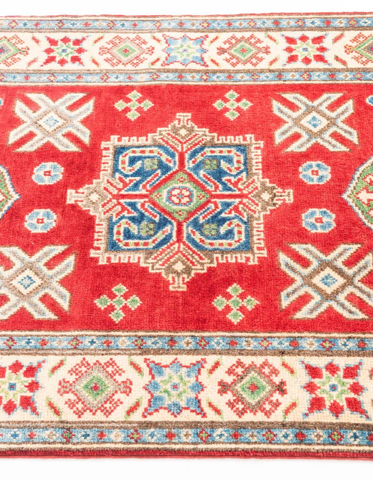 Detail image of  2' 8 x 9' 10  Hand Knotted Kazak Runner Rug