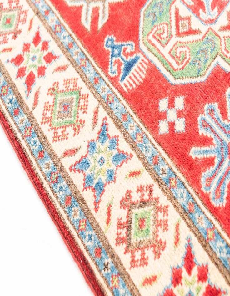 Detail image of  2' 8 x 9' 10  Hand Knotted Kazak Runner Rug