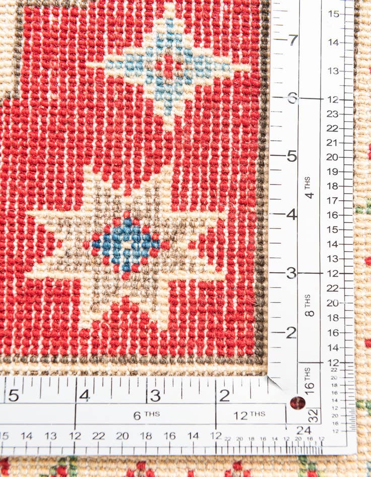 Detail image of  2' 8 x 9' 10  Hand Knotted Kazak Runner Rug