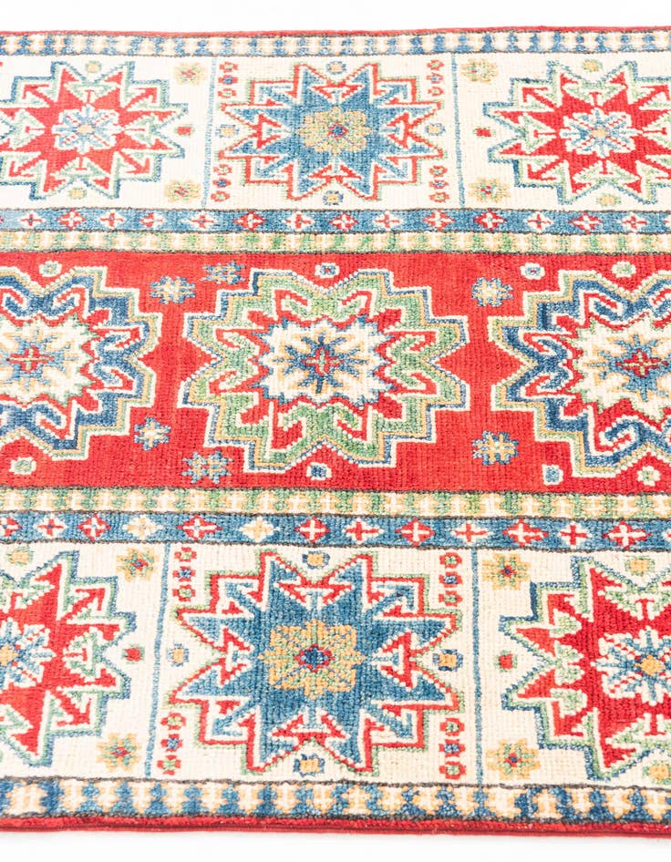 Detail image of  2' 9 x 10'  Hand Knotted Kazak Runner Rug