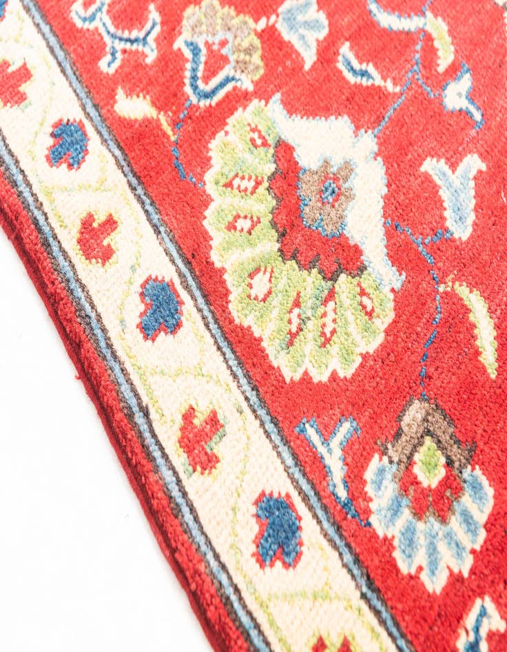 Detail image of  2' 9 x 10'  Hand Knotted Kazak Runner Rug